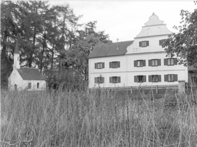 Gutshof Weindel mit Marien-Kapelle um 1954
