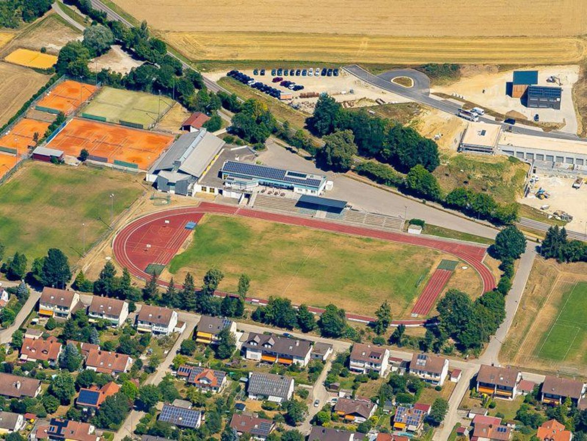 Luftbildaufnahme Zentralsportanlage Rothtal