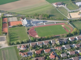 Lufbildaufnahme der Zentralsportanlage Rothtal
