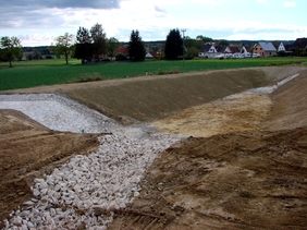 Regenüberlaufbecken im Baugebiet Heuwegfeld