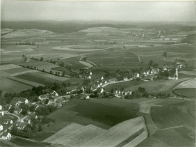 Luftbild von Horgauergreut um 1930